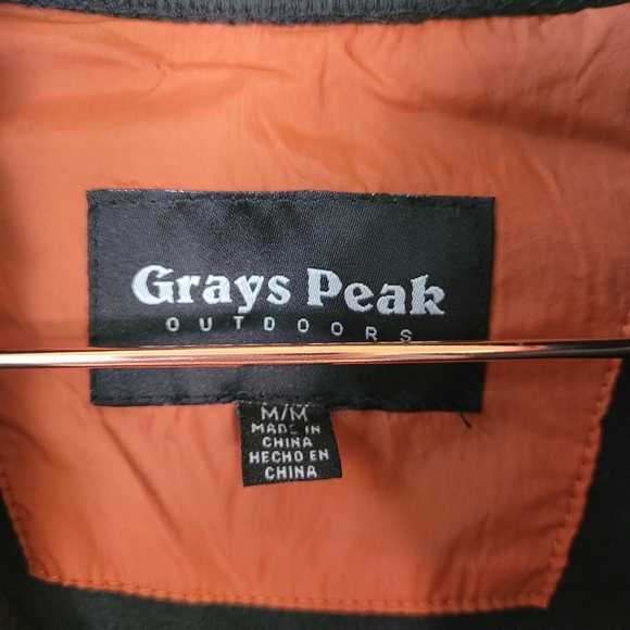 GRAYS PEAK Outdoors Black Evergreen Quarter Zip Fleece Pullover Size M - Picture 6 of 15